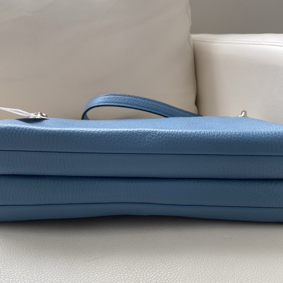 COACH Blue Leather Bag with Silver Details - Picture 6 of 11